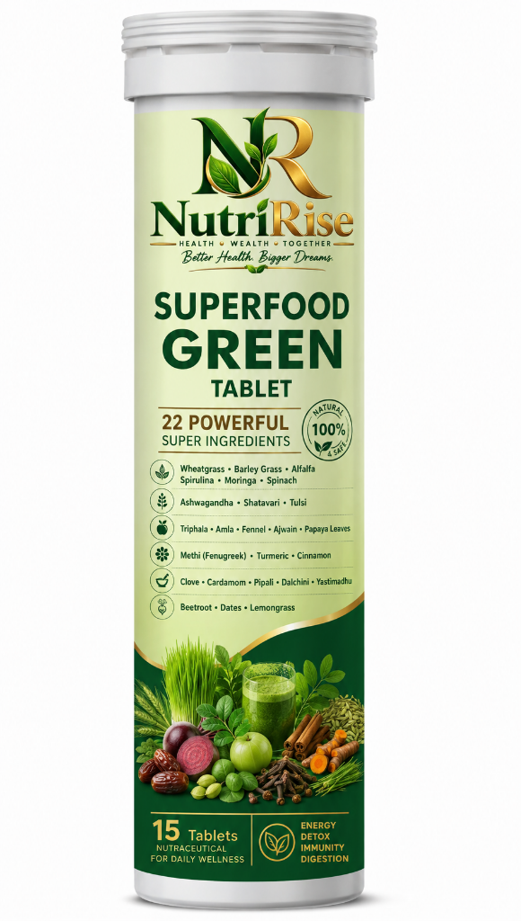 NutriRise — Superfood Green Tablet